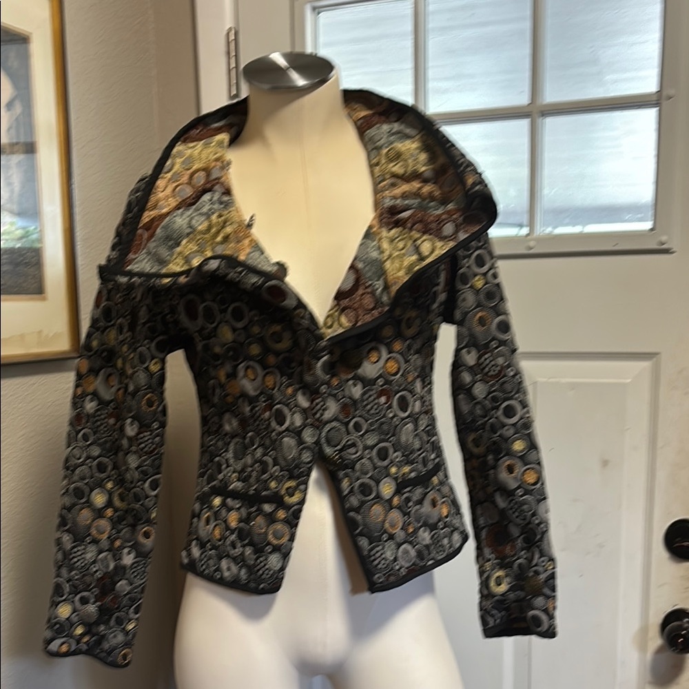 Anuschka Artistic Multicolor reversible jacket